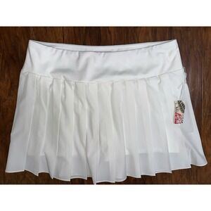 New‎ Tommy Bahama Medium Golf Skort Skirt White Pleated Active Tennis Pickleball
